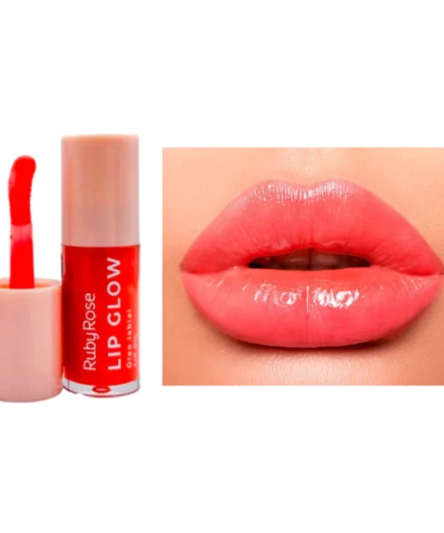 Lip Oil LIP GLOW tono ELECTRIC RED de Ruby Rose