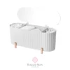 Algodonera y organizador de insumos retro - BLANCA