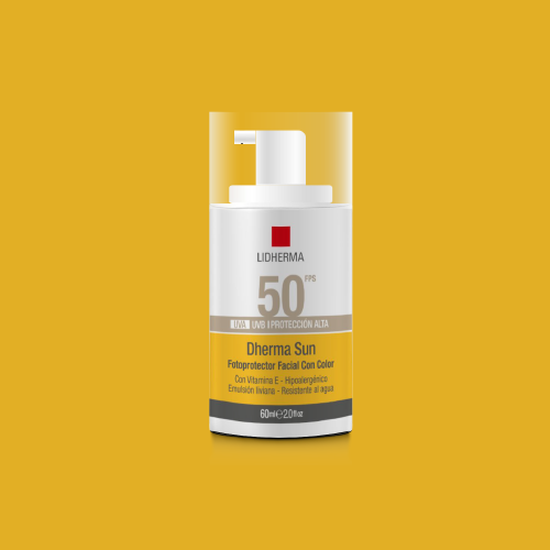 DHERMA SUN FOTOPROTECTOR FACIAL CON COLOR FPS50