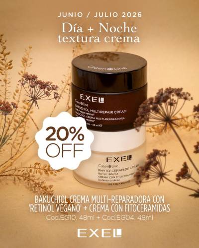 DIA + NOCHE TEXTURA CREMA (crema bakuchiol + crema fitoceramidas)