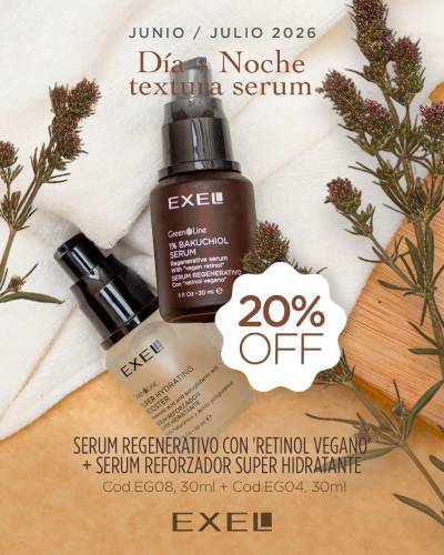 DIA + NOCHE TEXTURA SERUM (serum bakuchiol + serum reforzador super hidratante)