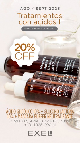 TRATAMIENTOS CON ACIDOS I (Acido Glicolico 10% + Glucono Lactona 10% + Máscara Buffer)