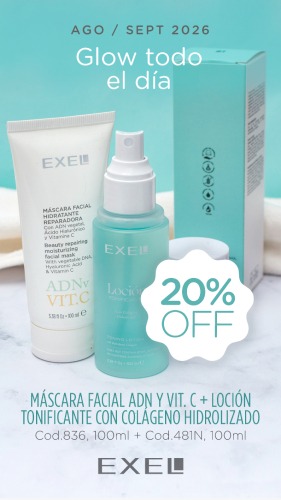 GLOW TODO EL DÍA (Máscara Facial ADN y Vit. C + Loción Tonificante)