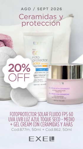 CERAMIDAS Y PROTECCION (Fotoprotector Solar + Gel Cream)
